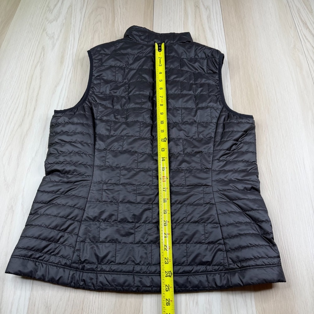 Patagonia Womens Black Primaloft Quilted Outdoor Full Zip Nano Puff Vest Size L - Picture 12 of 12